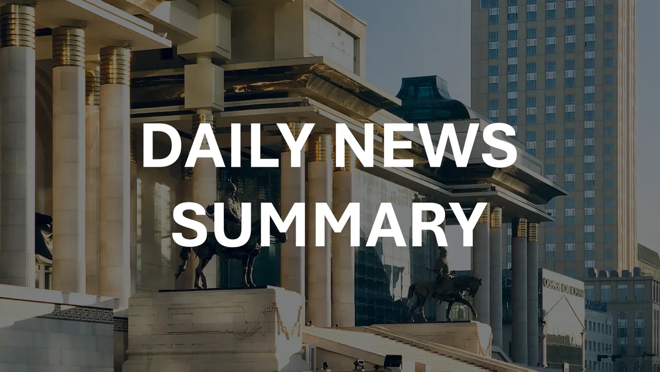 Mongolia News Summary for August 01, 2025